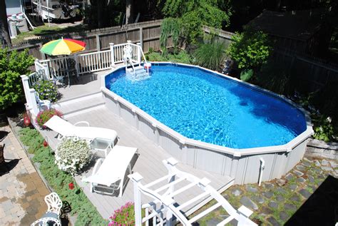 Oval Above Ground Pool Deck Ideas
