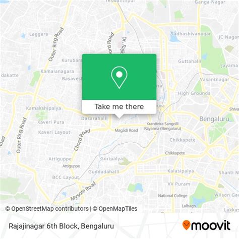 How to Get to Rajajinagar 6th Block in Industrial Town by Bus or Metro?