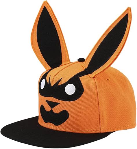 Buy Bioworld Naruto Cosplay Kurama Orange & Black Snapback Hat For Men ...