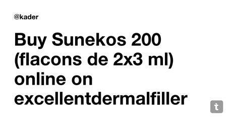 Buy Sunekos 200 (flacons de 2x3 ml) online on excellentdermalfiller ...