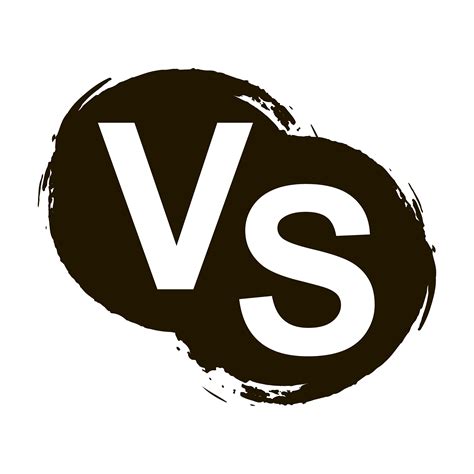 Versus Letters. VS Logo Vector Illustration On A White Background ...