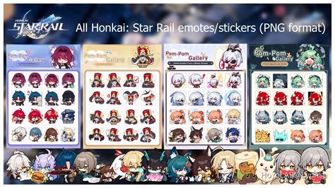 [FOR DOWNLOAD] All Honkai: Star Rail Emotes/Stickers in PNG format ...