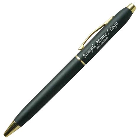penhouse.in M4B Black Color Body and Cap Twist Ball Pen with ...