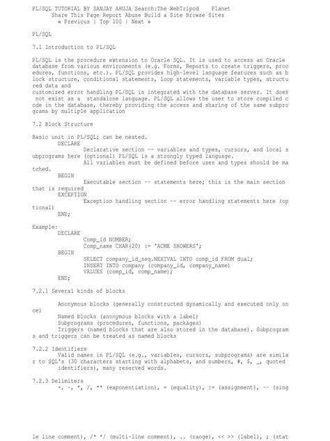 Tutorials Point PL SQL Tutorial 的图像结果