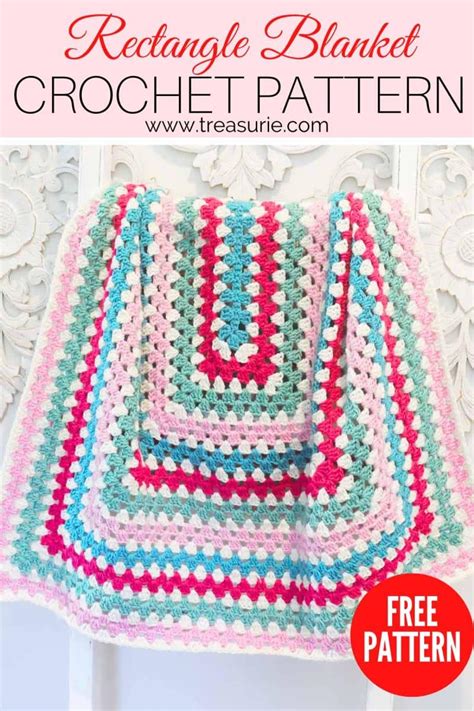 Rectangular Crochet Blanket Pattern 的图像结果
