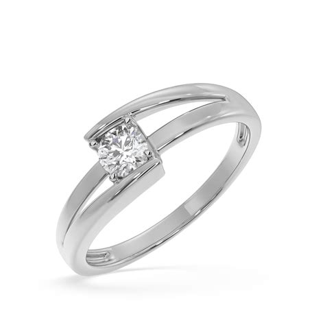 SY Women's Ring in Platinum, Singular Splendor – SYNDIORA
