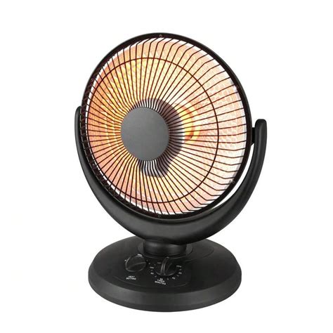 14" Oscillation Dish Heater (Black) – Lightweight With Timer, Carbon ...