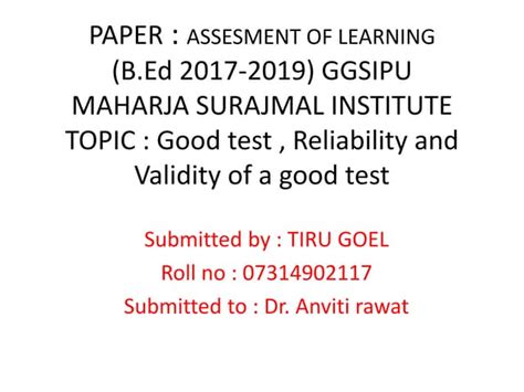 Image result for Reliability of a Good Test