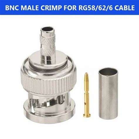 BNC Connectors - BNC Male Crimp Connector for Coaxial Cable ...