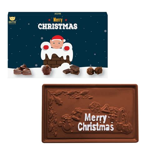 Buy BOGATCHI Merry Christmas BAR, Christmas Chocolate, Christmas ...