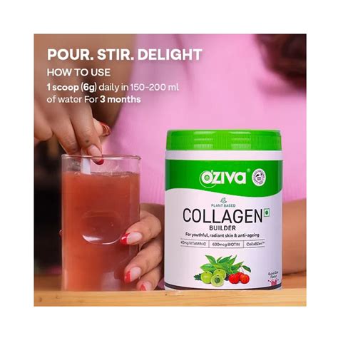 OZiva Plant Based Collagen Builder Guava Glow 250g - Cureka