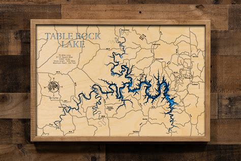 River Map Of The Us Table Rock Lake Map