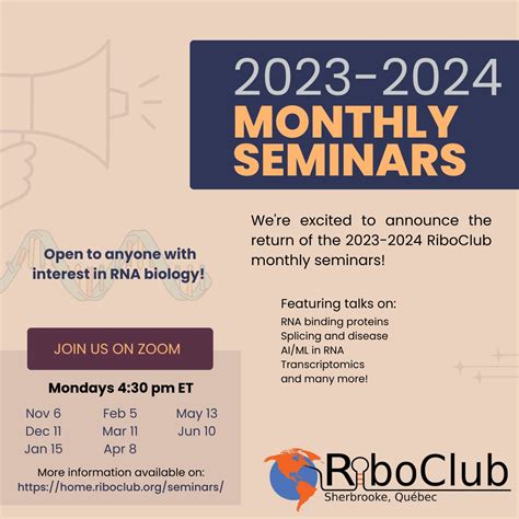 The RiboClub monthly sessions are finally back with another series of ...