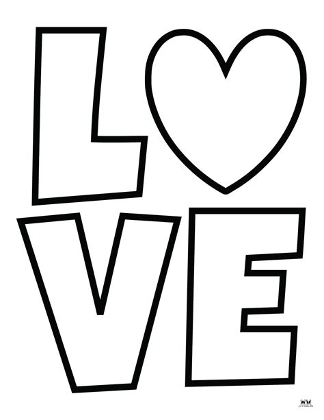 Love & I Love You Coloring Pages - FREE Printables | Printabulls
