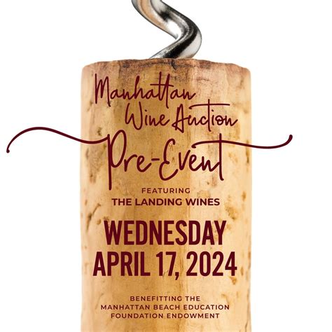Pre-Event Featuring The Landing Wines - Manhattan Wine Auction