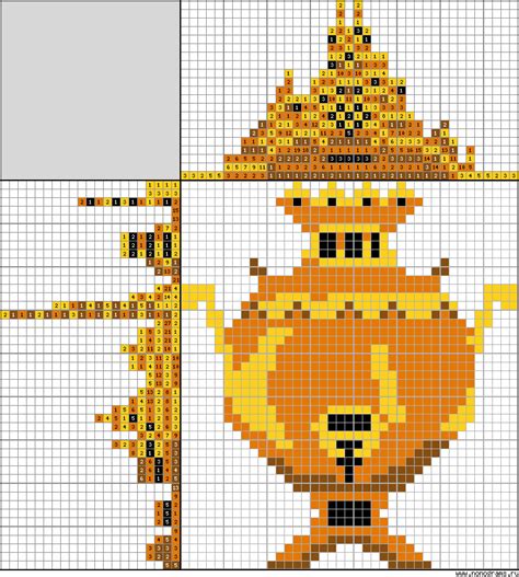 Colour Japanese crossword «Samovar»