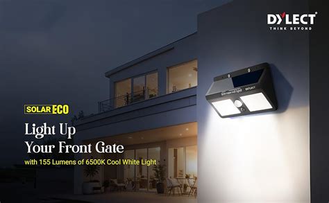 Dylect® Eco Motion Sensor Solar Wall Light for Garden, Gate, Home ...