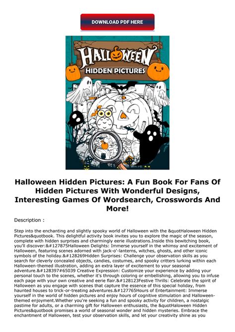 [PDF] DOWNLOAD Halloween Hidden Pictures: A Fun Book For Fan | Hidden ...