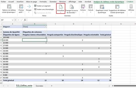 Image result for Modifier Un Tableau Croise Dynamique