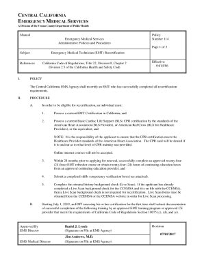Fillable Online REGIONAL EMERGENCY MEDICAL SERVICES PLAN ... Fax Email ...