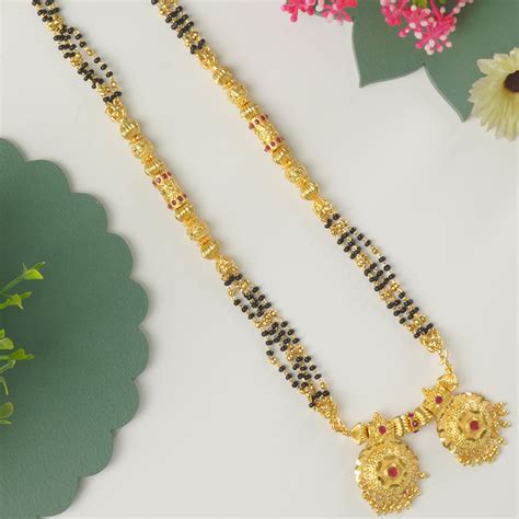 32 Inch One Gram Mangalsutra Design Fancy Vati Designs Online – Rishabh ...