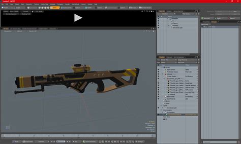 Futuristic Assault Rifle 3D model | 3D Molier International