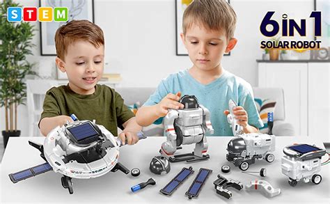 Buy REES52 STEM Toys 6-in-1 Solar Robot Kit for Kids,Educatoinal ...