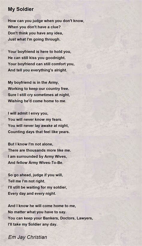 Soldier Poems And Quotes