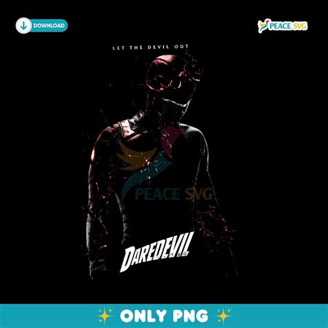 Vintage Daredevil Let The Devil Out PNG Clipart | Peace SVG