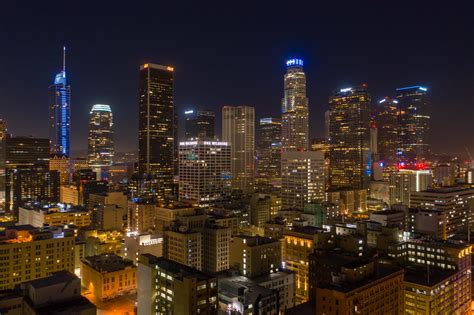 Los Angeles City Skyline at Night
