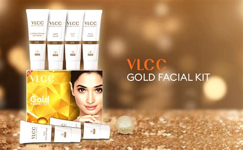 VLCC Gold Facial Kit, Bright & Glowing Skin - 60g | Pamper your Skin ...