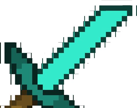 Free Minecraft Diamond Sword PNG Images with Transparent Backgrounds ...