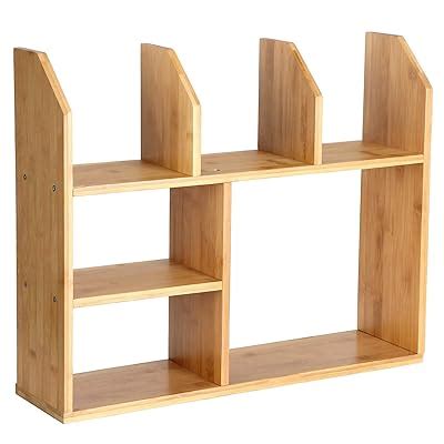SONGMICS Bamboo Desk Organizer, Desktop Bookshelf India | Ubuy