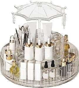 Arcanine 360° Rotating Makeup Organizer, Large Capacity Vanity ...