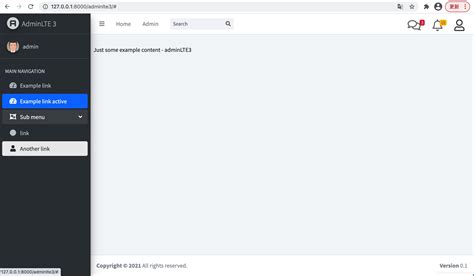 Adminlte3 的图像结果