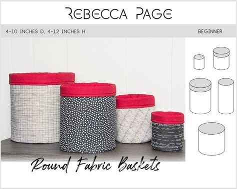 Image result for Round Fabric Baskets Tutorial