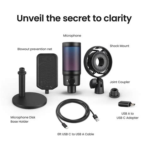 Buy Digitek (DM 301) USB Professional Gaming RGB Microphone Online