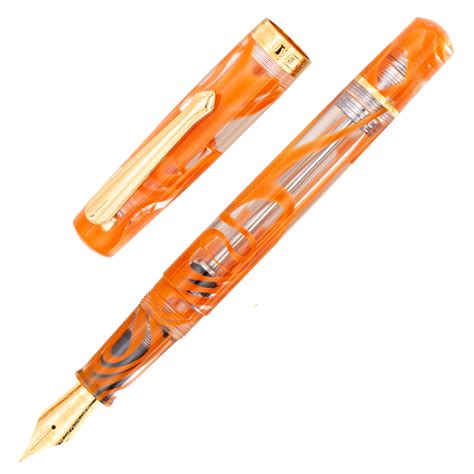 Shop Nahvalur Original Plus Garibaldi Orange Fountain Pen | Nahvalur ...