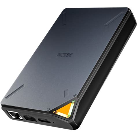 SSK 2TB Portable External SSD with Wi-Fi Hotspot, Personal Cloud Smart ...