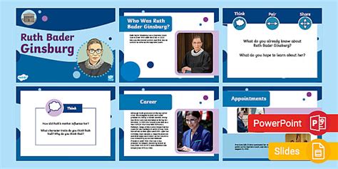 Ruth Bader Ginsburg PowerPoint | Women’s History | Twinkl US