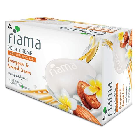 Buy Fiama Gel Crème Moisturizing Bar, Frangipani And Almond Cream, For ...