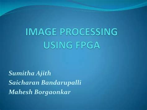 Image result for FPGA Image Process