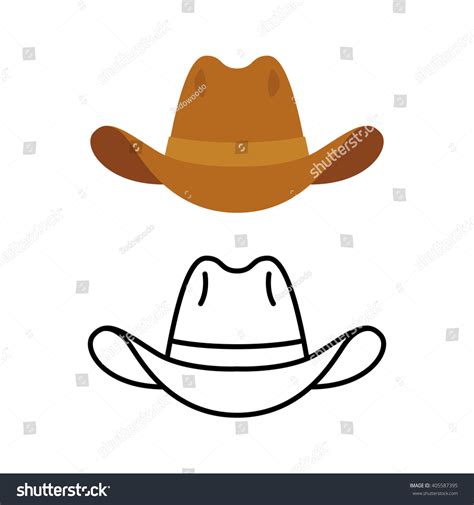 Simple Cowboy Hat Drawing