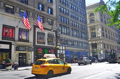 美国纽约繁华街道高清图片下载-正版图片500449724-摄图网
