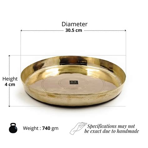 Brass/Peetal Thali For Puja | premium Religious & Ceremonial by Nyra ...