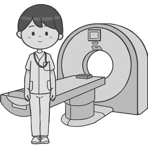 診療放射線技師（男性）のイラスト🎨【フリー素材】｜看護roo![カンゴルー]