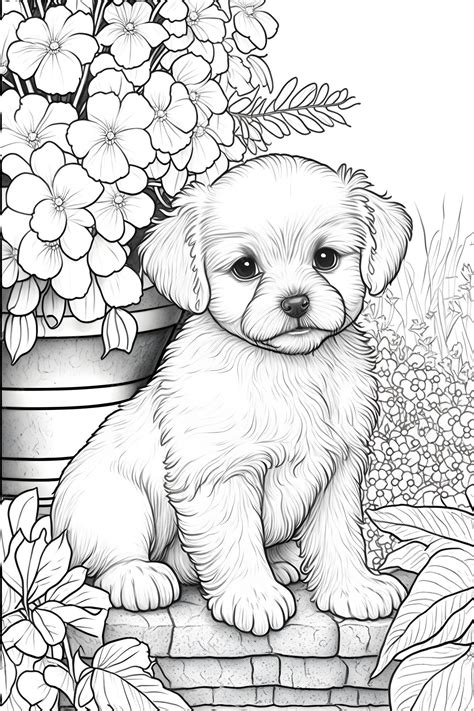 Puppy Coloring Page