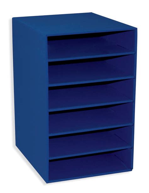 Classroom Keepers 6 Shelf Organizer, 17-3/4 x 12 x 13-1/2 Inches, Blue ...