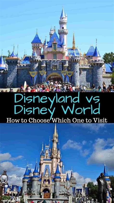 Disneyland vs Disney World~ How to Choose | Disney world vacation ...