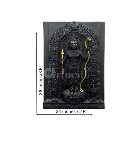 Buy Ram Lalla Ji (Lord Ram) 3D Relief Mural Wall Art Online - Artociti